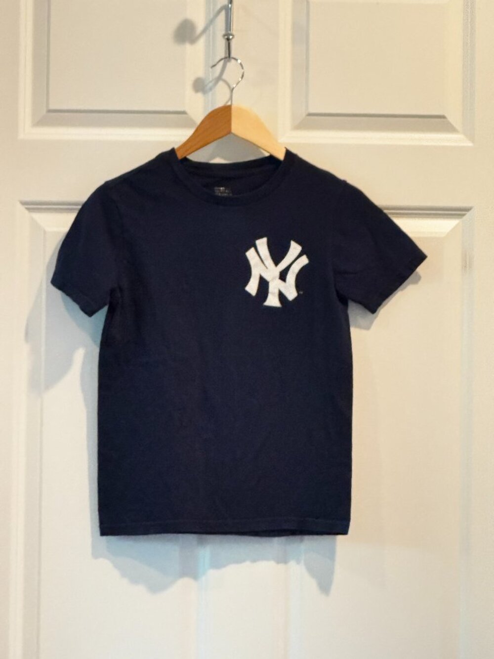 Majestic MLB NY Yankees Didi Gregorius #18 Youth Medium 10/12 Shirt EUC